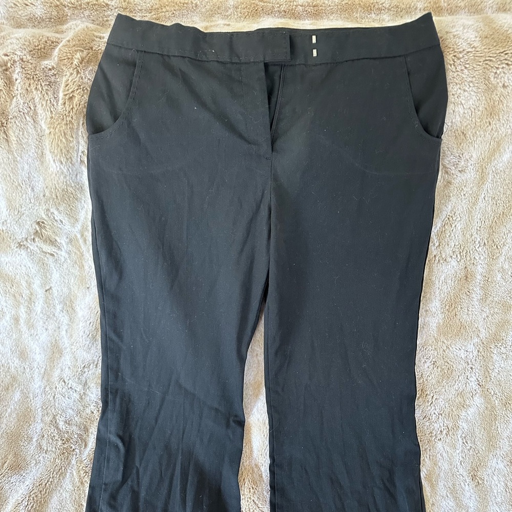 Express latch lock black dress pants.